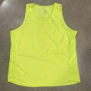 Mens Nike Dri-Fit Tank XL - Neon